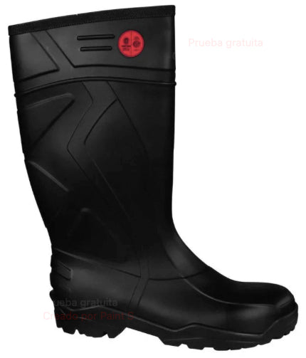 Bota V-Flex 940 PVC con Punta y Plantilla de Acero Negra