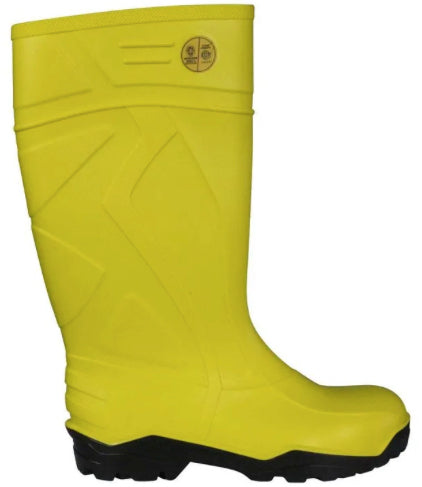 Bota V-Flex 945 PVC con Punta de Acero Amarilla