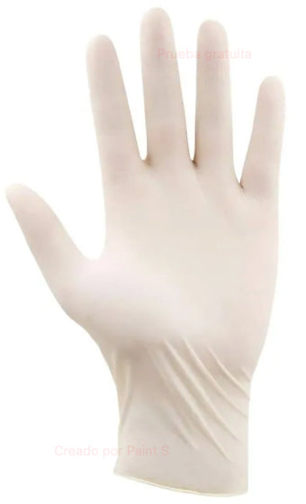 Guante Examinacion Activex Latex Blanco (Caja 100 Un)