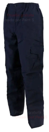 Pantalon Activex Cargo Poplin Azul con Forro