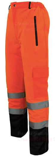 Pantalon Termico Activex Naranja Fluor C/Reflectante