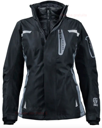 Parka Absolute Zero Impermeable Mujer 3 en 1 Negro Z-8100