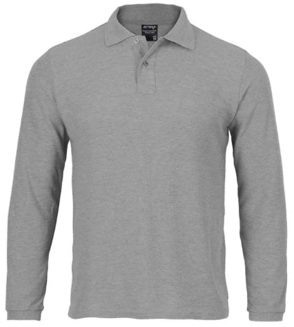 Polera Activex Pique Gris M/Larga UPF 25