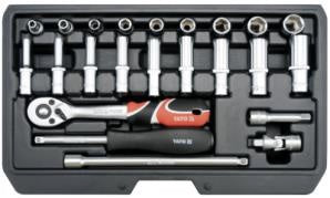 Juego de dados 1/4" 23 piezas