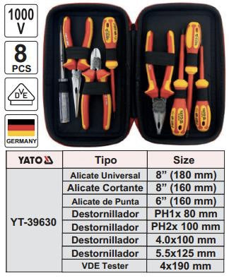 Estuche con Herramientas Aisladas 1000 V - 8 piezas